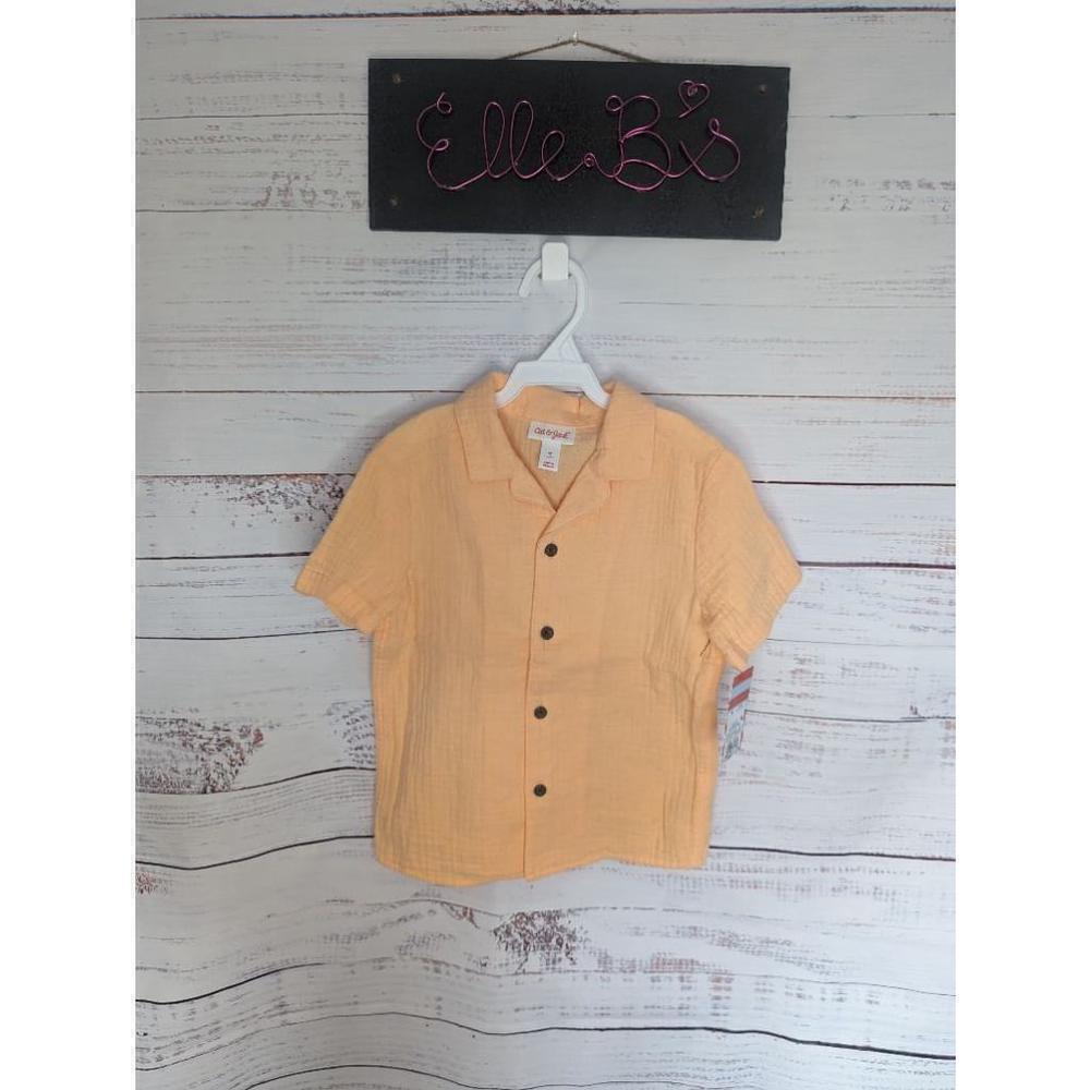 NWT Cat & Jack Kids Button Down Top 5T
